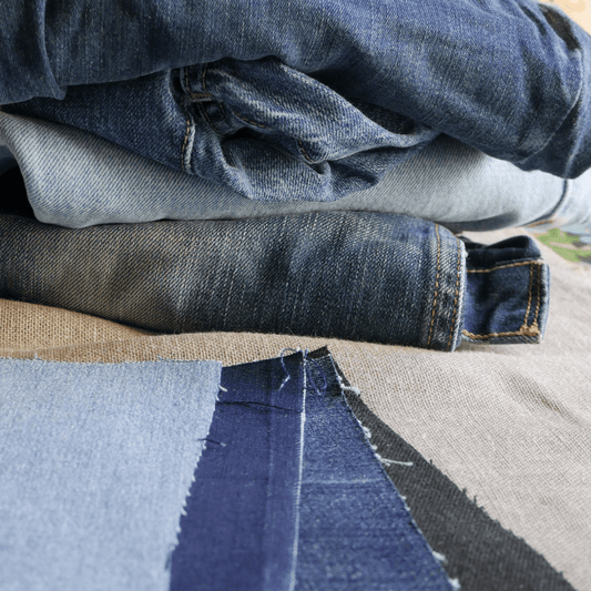 Coupons de Jean recyclé