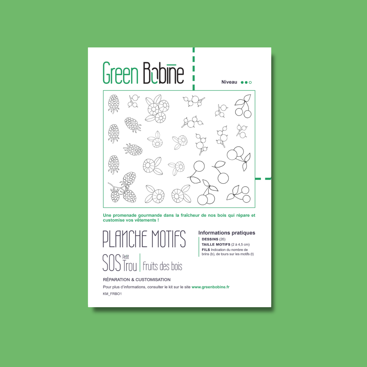 PLANCHE MOTIFS - Fruits des bois