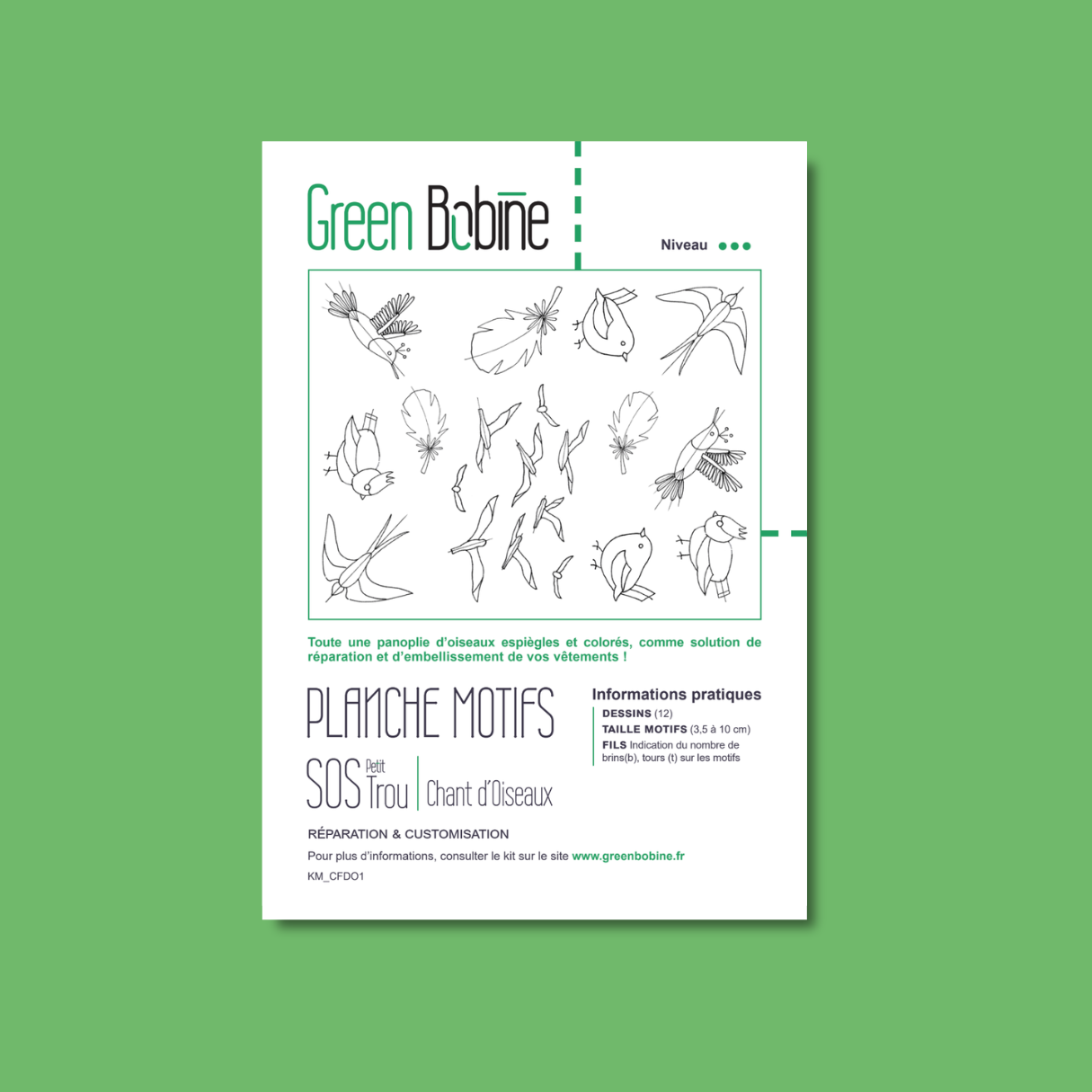 PLANCHE MOTIFS - Chant d'Oiseaux