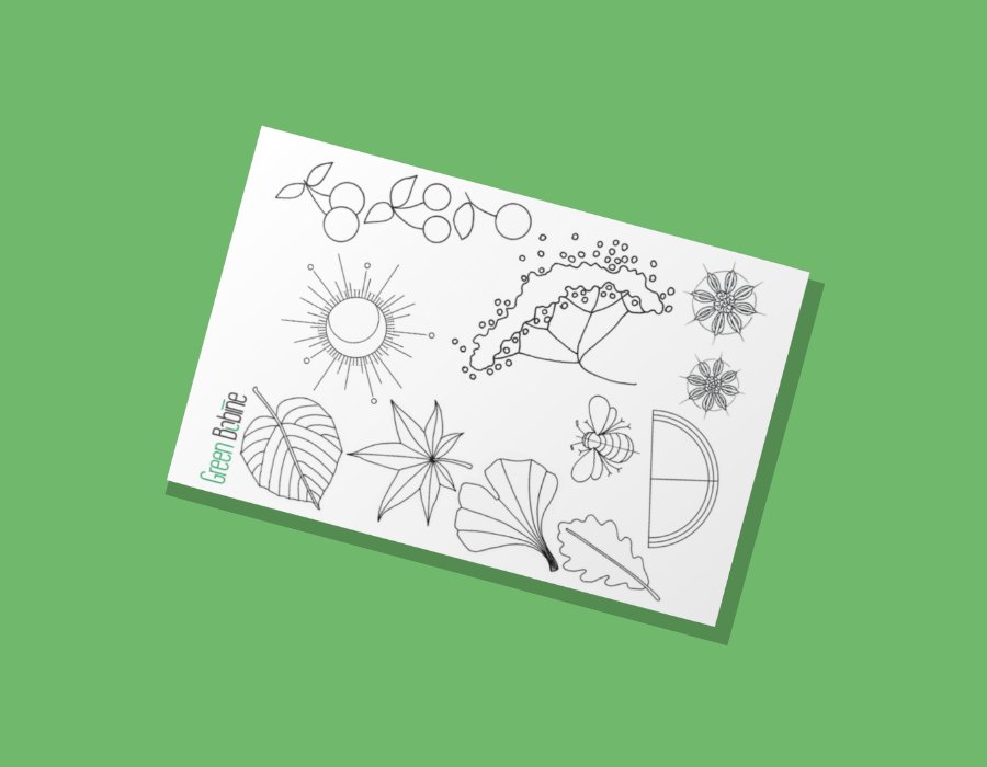 Planche de motifs exclusive